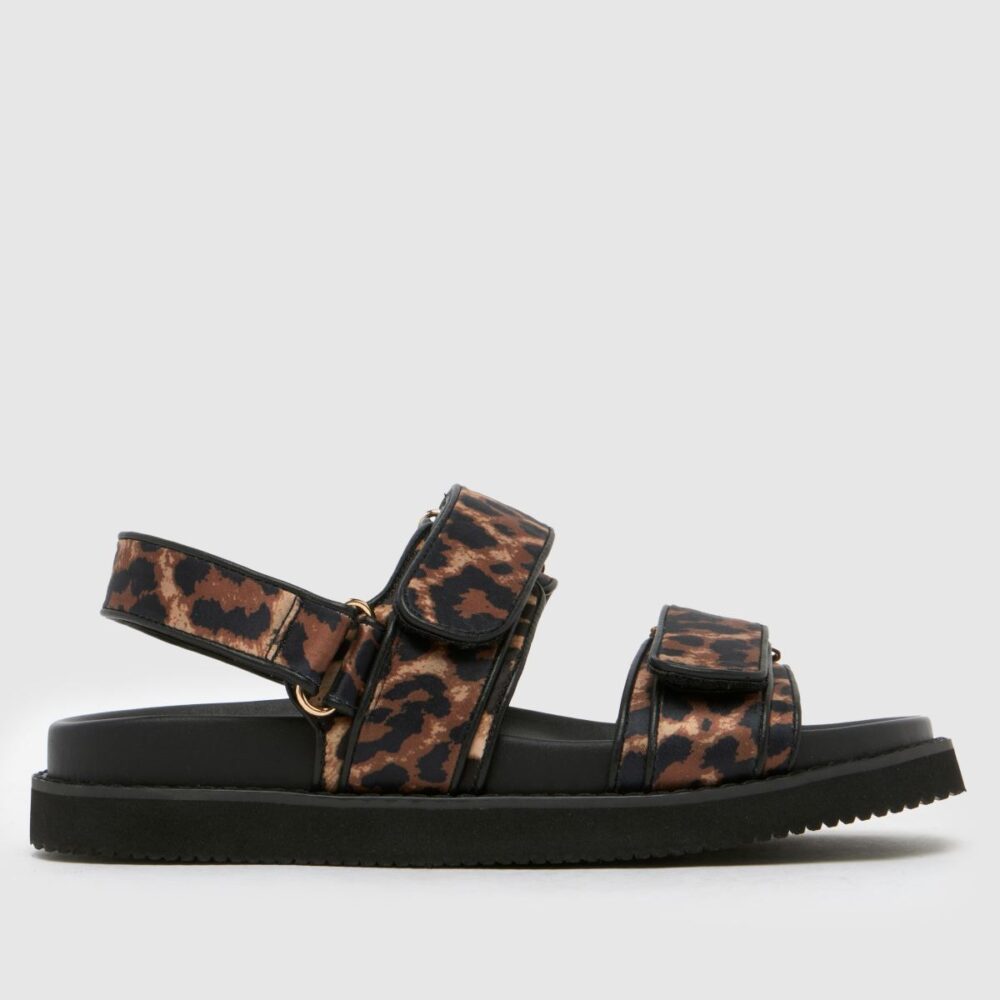 Tiesha Footbed in Black & Brown
