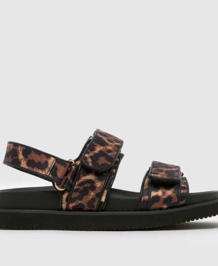 Tiesha Footbed in Black & Brown