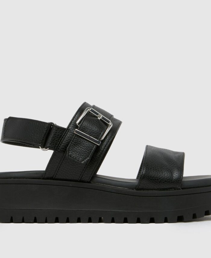 Wide Fit Tiana Chunky Buckle in Black