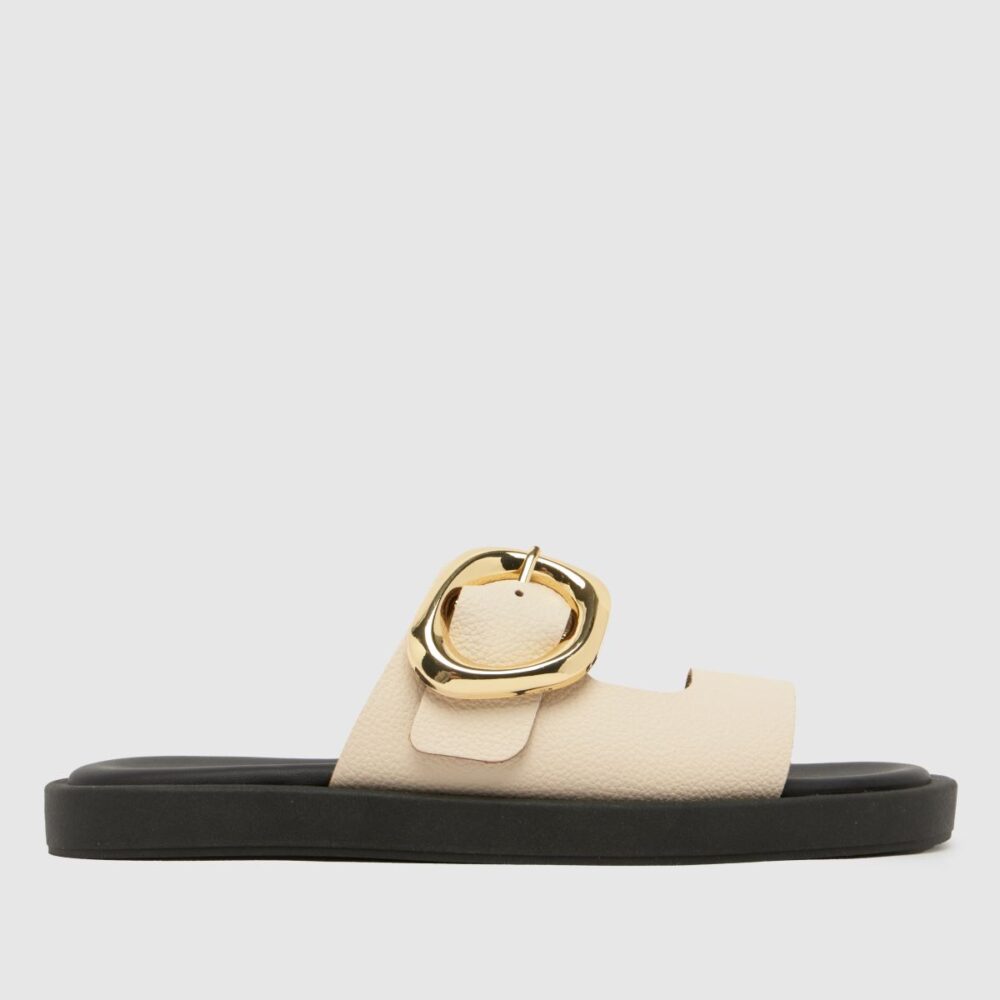 Teela Leather Buckle in Off-White