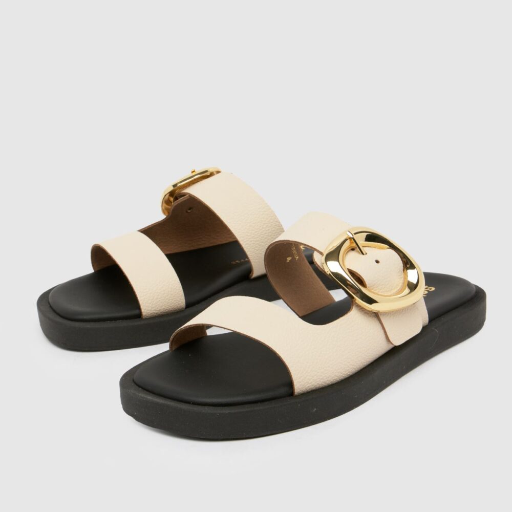 Teela Leather Buckle in Off-White - Image 2