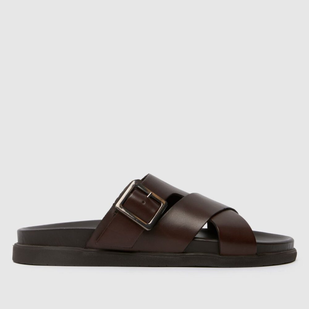Summit Leather Sandal in Brown
